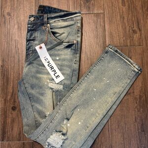Men’s Purple Distressed Jeans Size 31